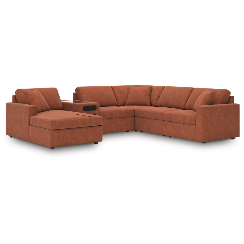 Manufacturer Color_Spice -- Signature Design by Ashley Modmax Fabric 6 pc Sectional IMAGE 1