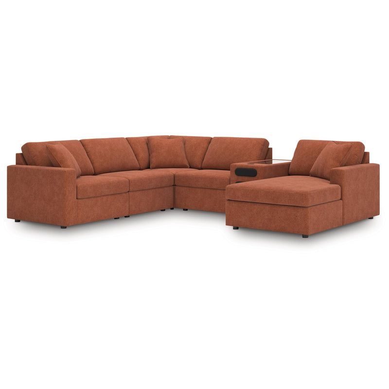 Manufacturer Color_Spice -- Signature Design by Ashley Modmax Fabric 6 pc Sectional IMAGE 1