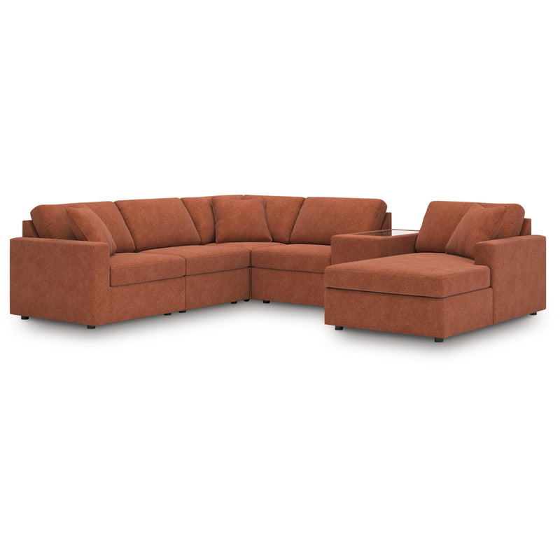 Manufacturer Color_Spice -- Signature Design by Ashley Modmax Fabric 6 pc Sectional IMAGE 1