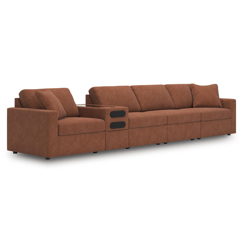 Manufacturer Color_Spice -- Signature Design by Ashley Modmax Fabric 5 pc Sectional IMAGE 1