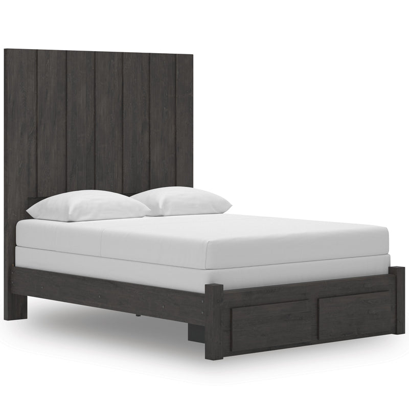 Size_Queen -- Signature Design by Ashley Fraluna Panel Bed with Storage IMAGE 1