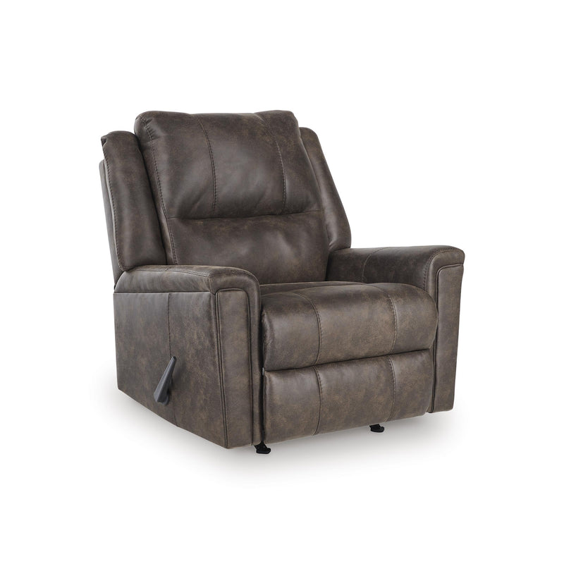 Manufacturer Color_Walnut -- Signature Design by Ashley Lixtowel Rocker Leather Look Recliner IMAGE 1