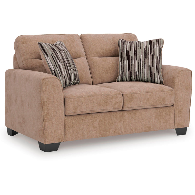 Manufacturer Color_Mocha -- Benchcraft Olten Stationary Fabric Loveseat IMAGE 1