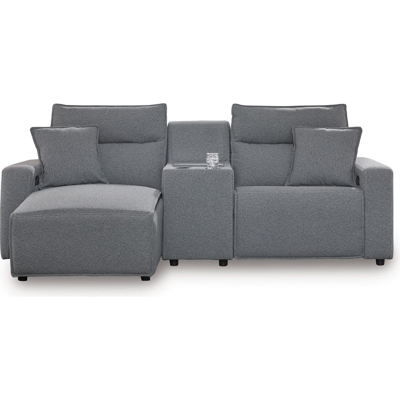 Manufacturer Color_Salt and Pepper -- Signature Design by Ashley ModMax II Power Reclining Fabric 3 pc Sectional IMAGE 1