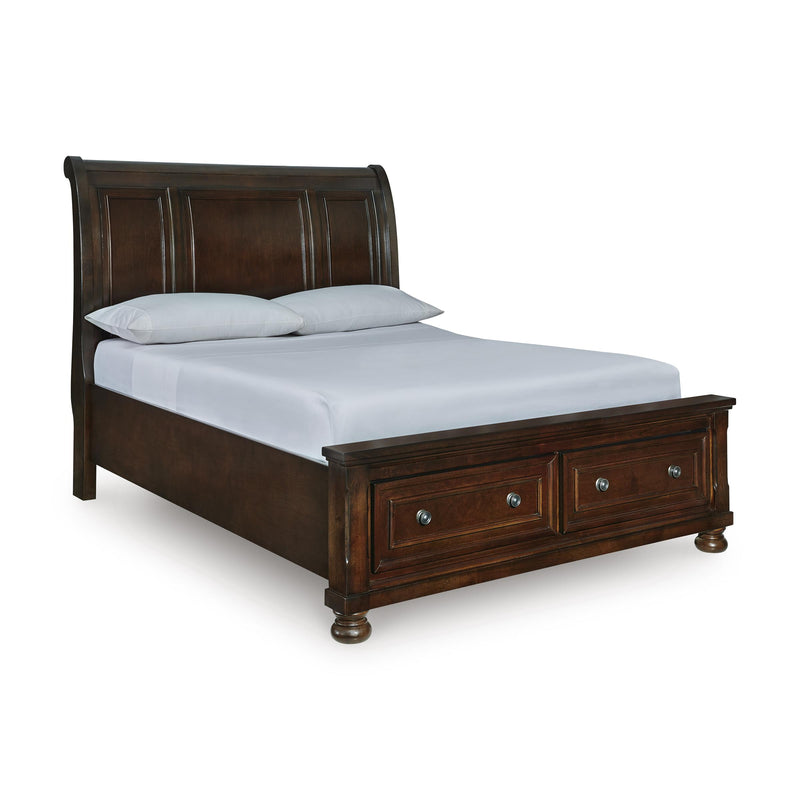 Size_Queen -- Millennium Porter Queen Sleigh Bed with Storage IMAGE 1