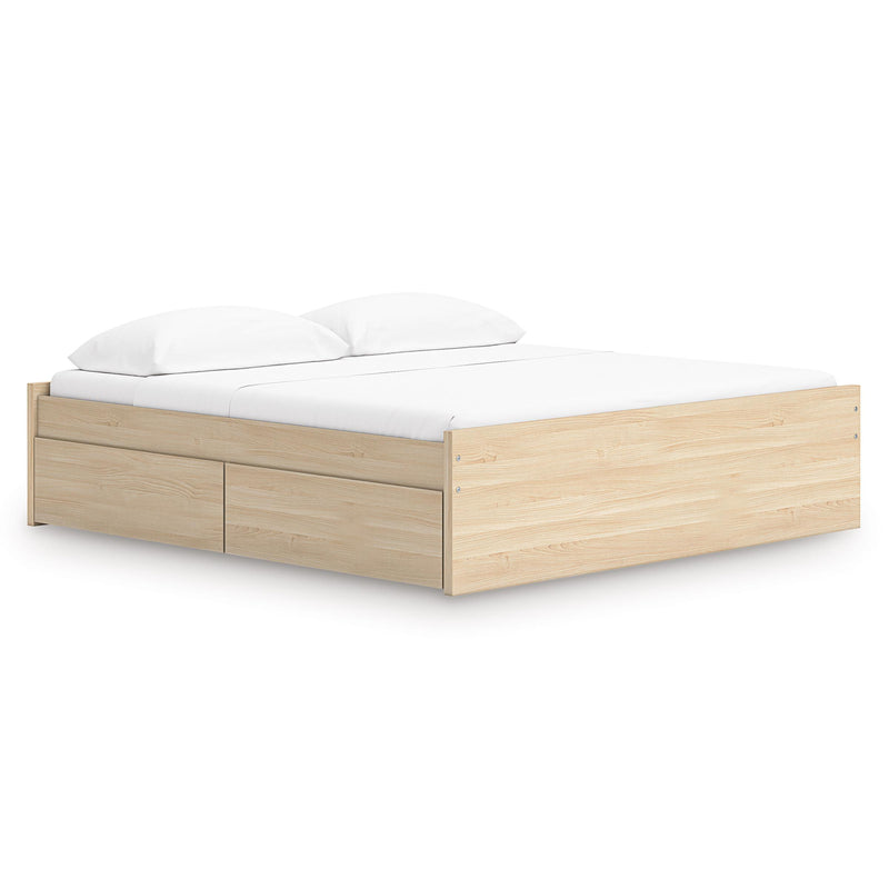 Size_King -- Onita EB9632B20 King Platform Bed with 1 Side Storage IMAGE 1
