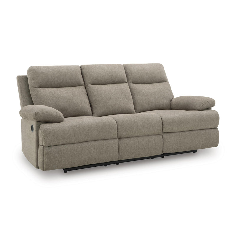 Manufacturer Color_Mocha -- Signature Design by Ashley Side Swipe Stationary Fabric Sofa IMAGE 1
