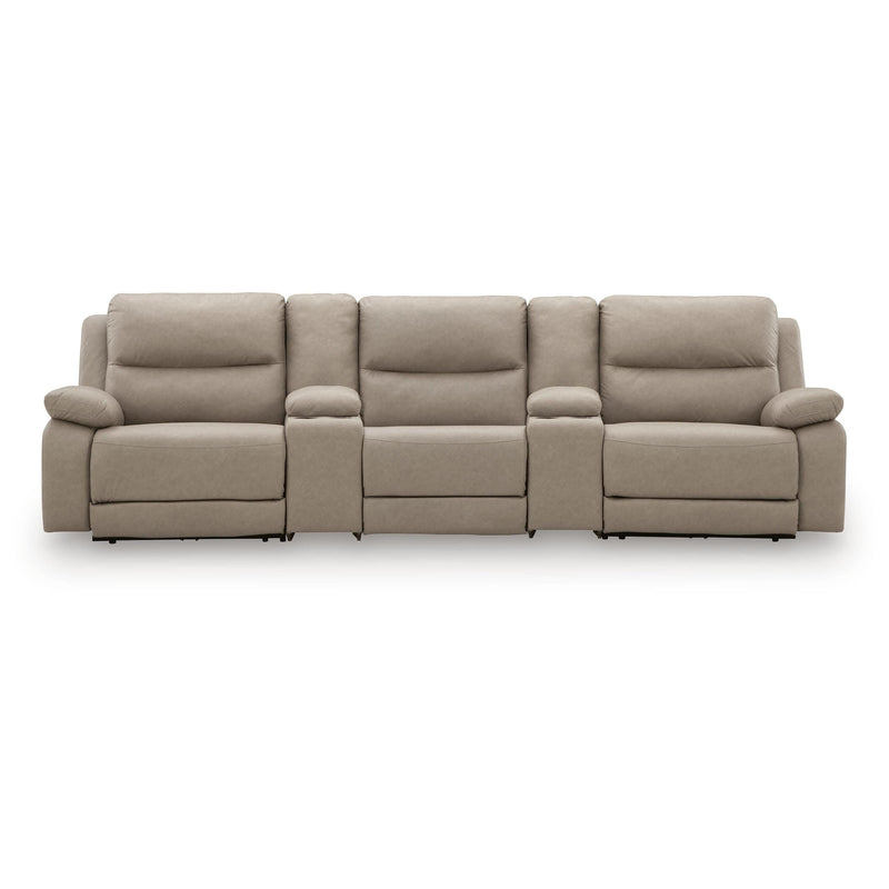 Signature Design by Ashley Narwhal Place PC99201S39 5 pc Reclining Sectional with Storage Consoles IMAGE 1