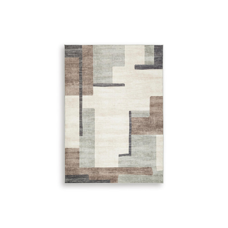 Size_5' x 7' -- Signature Design by Ashley Larkport Washable Rug IMAGE 1