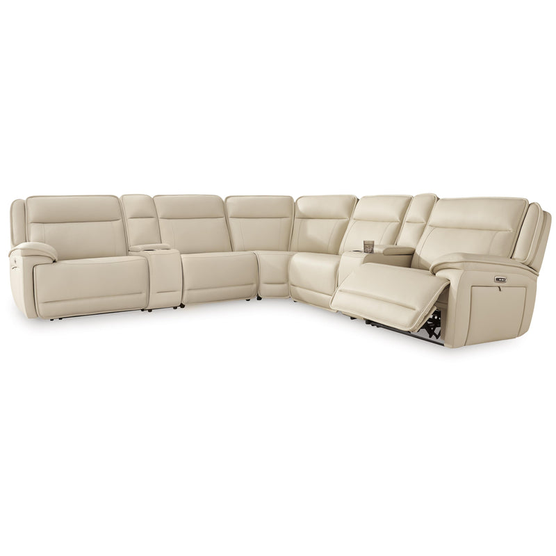 Signature Design by Ashley Double Deal U13001S9 7 pc Reclining Sectional with 2 Consoles IMAGE 1