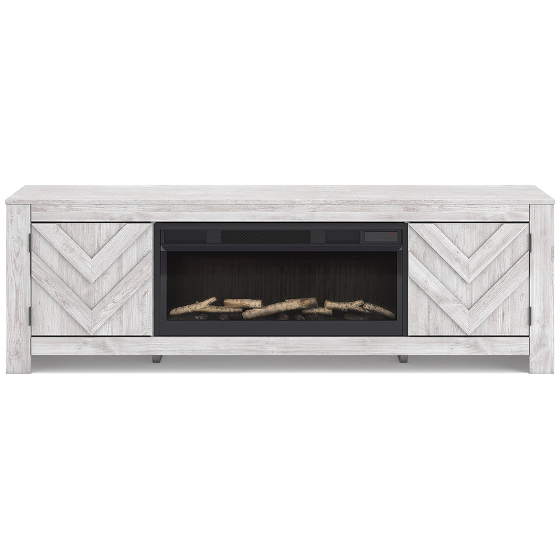 Signature Design by Ashley Cayboni W3788W1 71" TV Stand with Electric Fireplace IMAGE 1