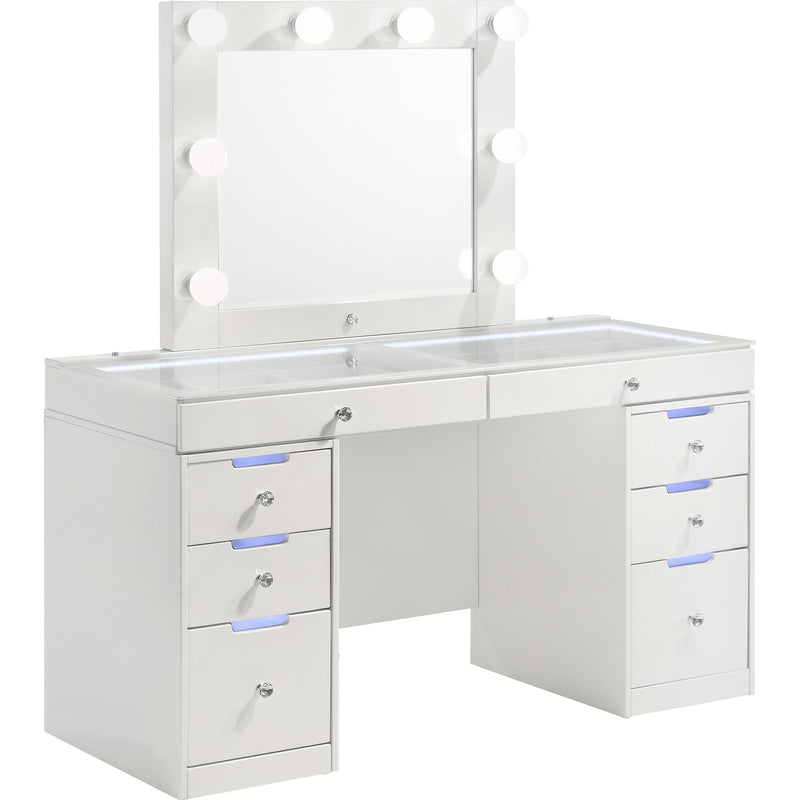 Crown Mark Luxo B4852WHSET Vanity Set - White IMAGE 1