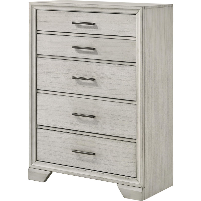 Crown Mark Jaymes B6582-4 Chest - White Mist IMAGE 1
