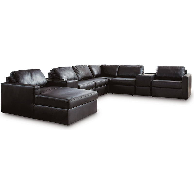 Signature Design by Ashley ModMax II 74305S43 8 pc Sectional with Chaise and Storage Consoles IMAGE 1