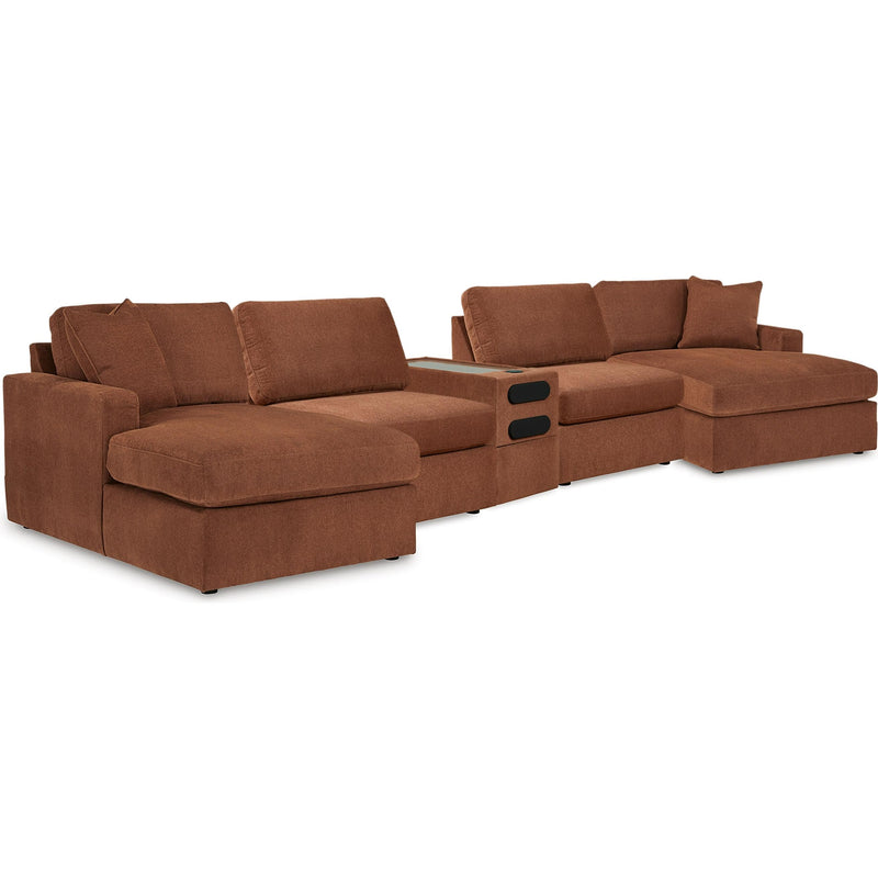 Manufacturer Color_Spice -- Signature Design by Ashley Modmax Fabric 5 pc Sectional IMAGE 1