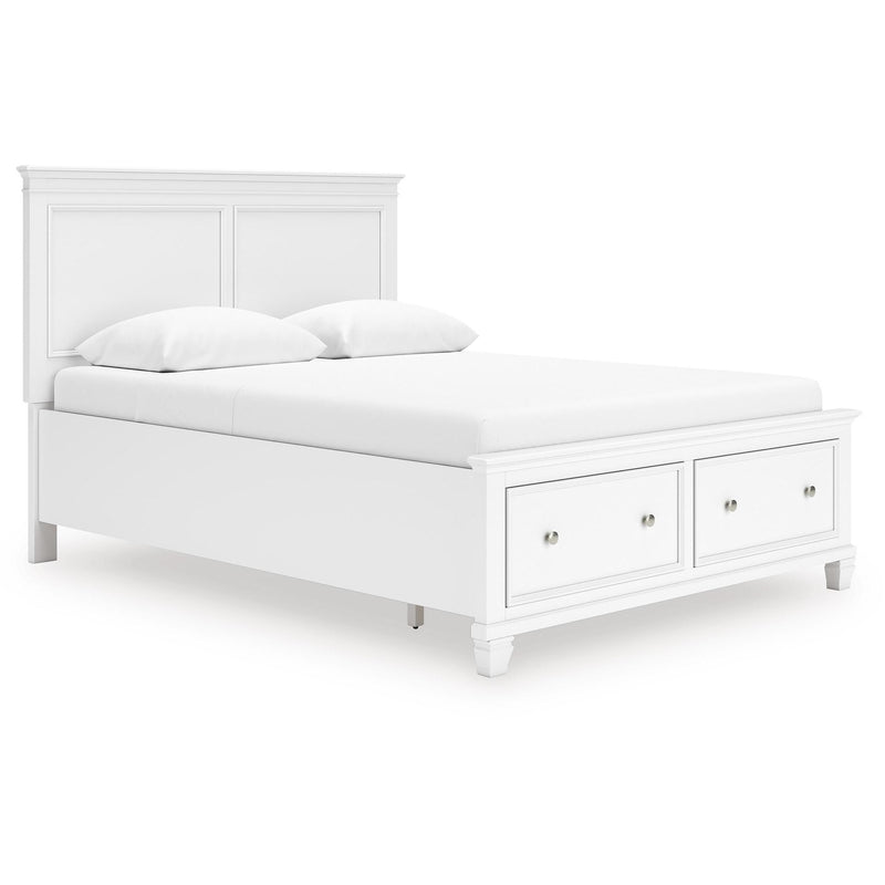 Size_Queen -- Fortman B680B20 Queen Panel Storage Bed IMAGE 1
