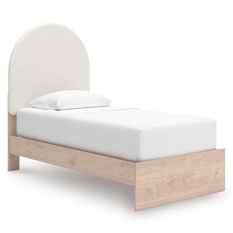 Size_Twin -- Signature Design by Ashley Arloster Upholstered Panel Bed IMAGE 1