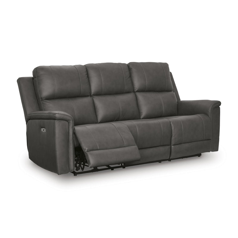 Manufacturer Color_Anchor -- Signature Design by Ashley Bleckley Power Reclining Leather Match Sofa IMAGE 1