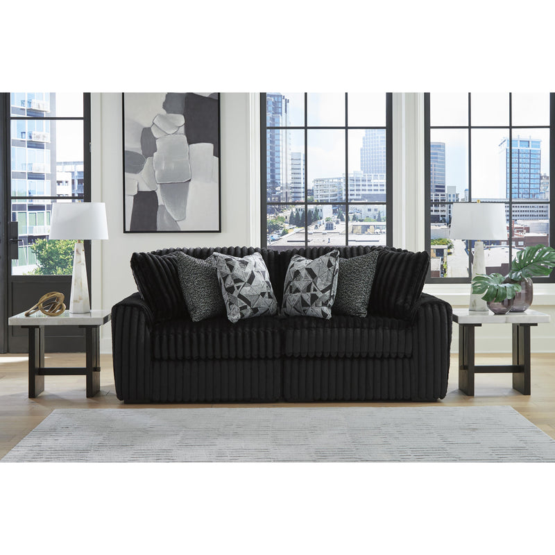 Manufacturer Color_Onyx -- Signature Design by Ashley Midnight Madness Fabric 2 pc Sectional IMAGE 1