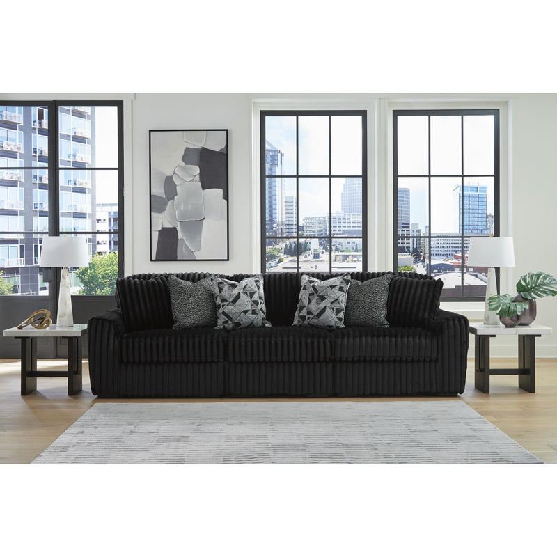 Manufacturer Color_Onyx -- Signature Design by Ashley Midnight Madness Fabric 3 pc Sectional IMAGE 1
