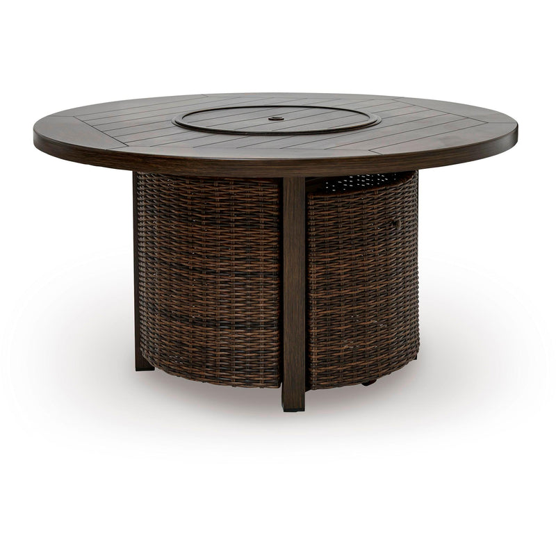 Signature Design by Ashley Monterey Point PCP760-776 Round Fire Pit Table IMAGE 1