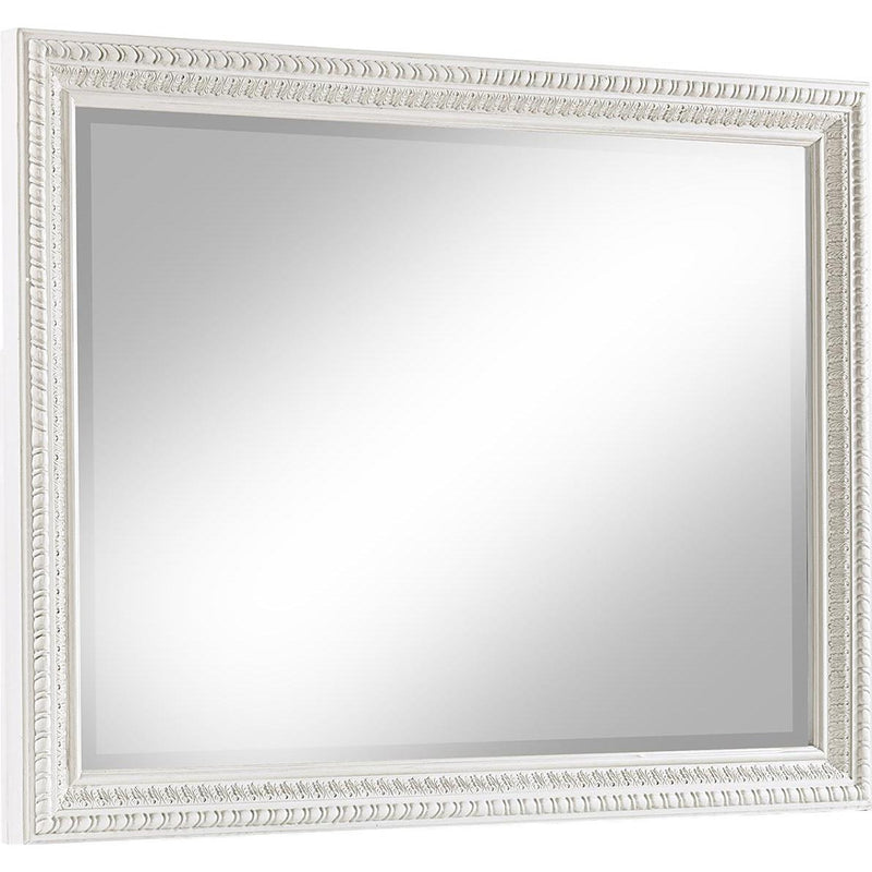 Crown Mark Alexandria B1650N-11 Dresser Mirror - Antique White IMAGE 1