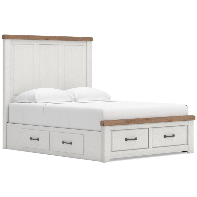 Size_Queen -- Signature Design by Ashley Savonport Panel Bed with Storage IMAGE 1