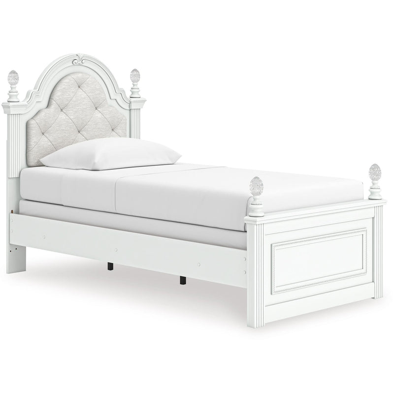 Size_Twin -- Signature Design by Ashley Kozlani Upholstered Panel Bed IMAGE 1