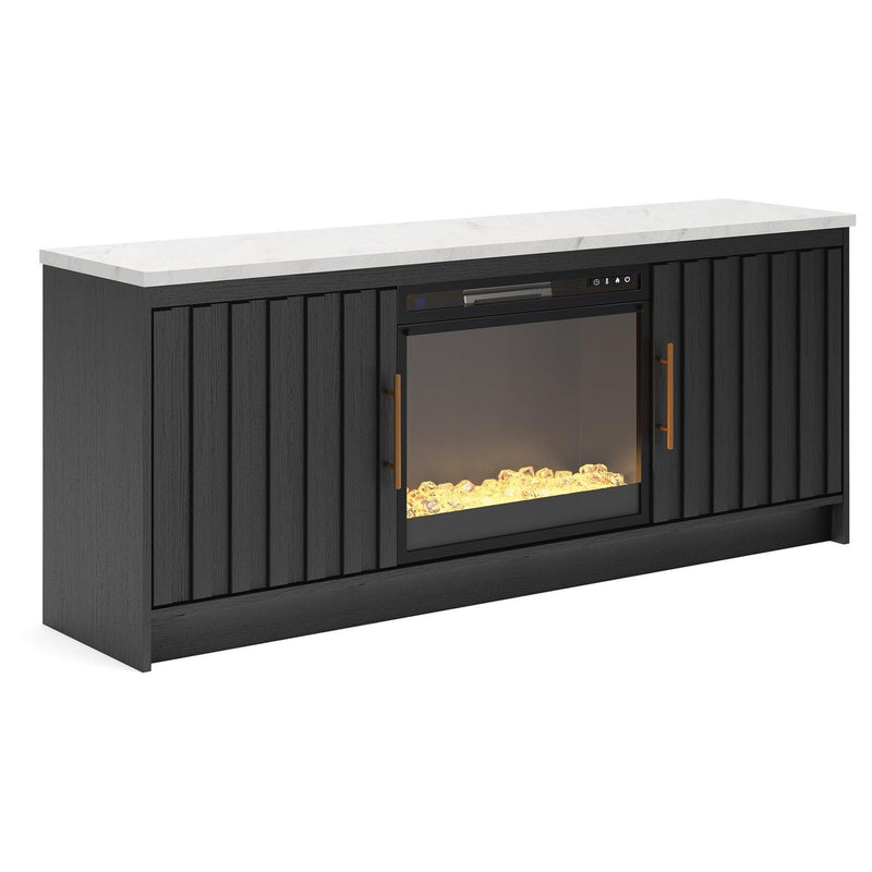 Signature Design by Ashley Cadmori W2616W1 63" TV Stand with Electric Fireplace IMAGE 1