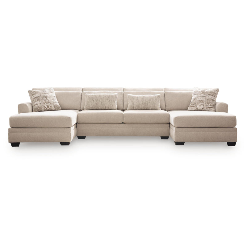 Benchcraft Mandi Point 62606S17 3 pc Double Chaise Sleeper Sectional IMAGE 1