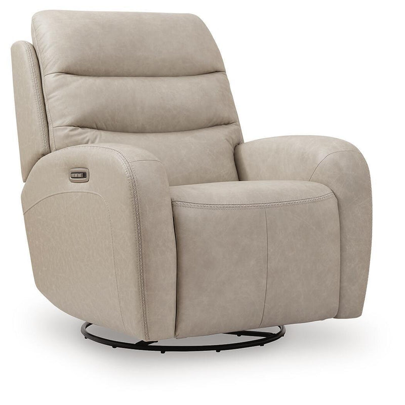 Signature Design by Ashley Motion-Max PCU1550095 Swivel Glider Power Recliner IMAGE 1