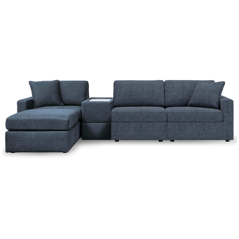 Signature Design by Ashley® Modmax 92121U12 4 pc Sectional and Ottoman - Ink IMAGE 1