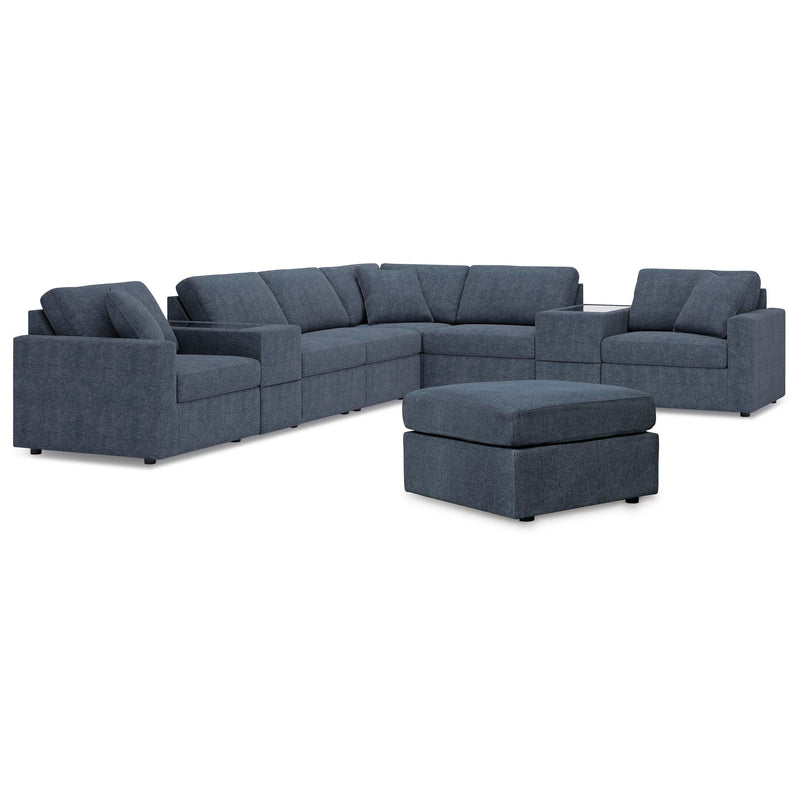 Signature Design by Ashley® Modmax 92121U3 8 pc Sectional and Ottoman - Ink IMAGE 1