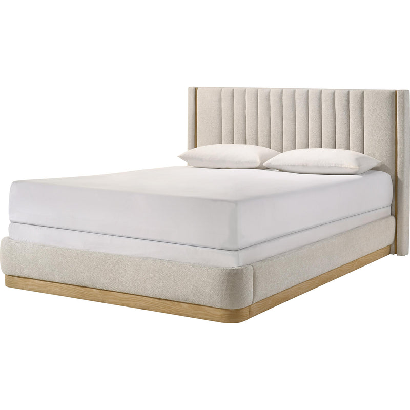Crown Mark Charlene 5108OT-Q Queen Bed - Oat Tweed IMAGE 1