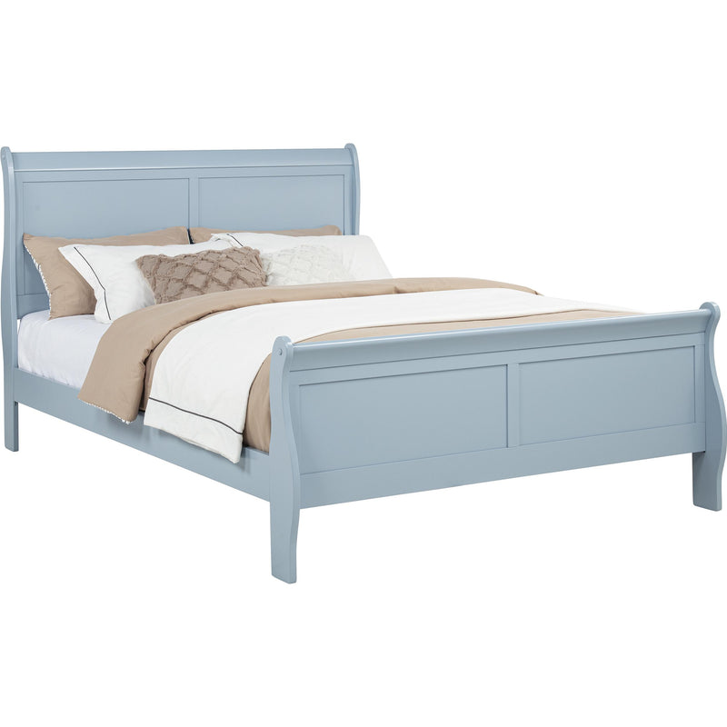 Crown Mark Louis Philip B3760-Q Queen Bed - Blue IMAGE 1