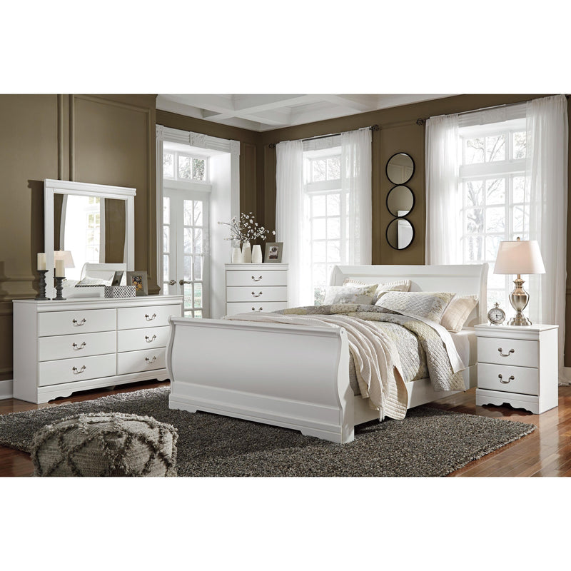  Signature Design by Ashley Anarasia B129B9 6 pc Queen Sleigh Bedroom Set IMAGE 1