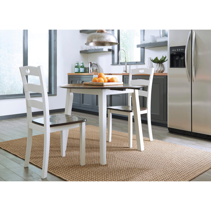  Signature Design by Ashley Woodanville D335D4 3 pc Dining Set IMAGE 1