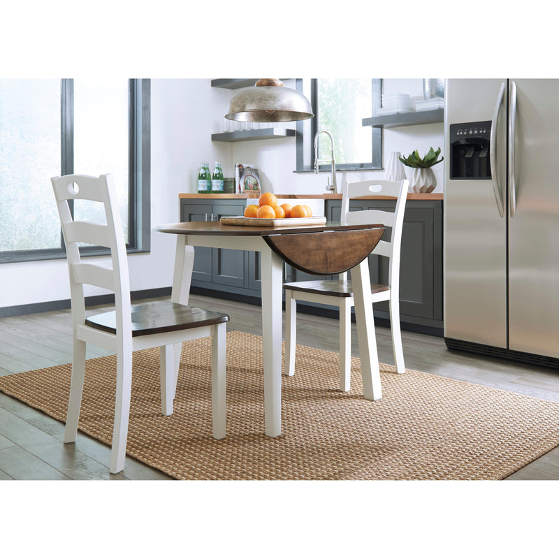  Signature Design by Ashley Woodanville D335D4 3 pc Dining Set IMAGE 2