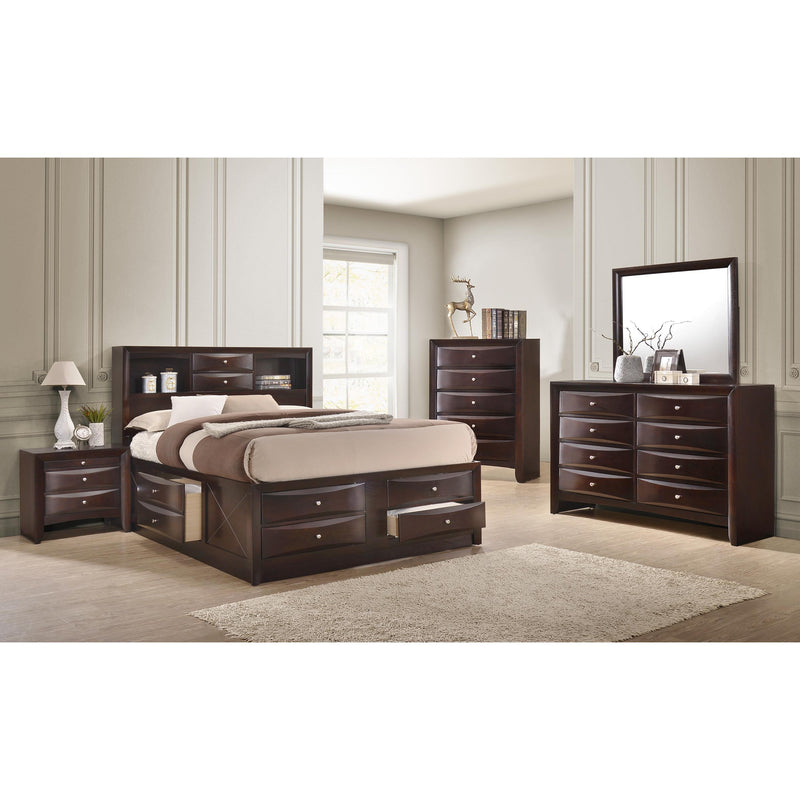  Crown Mark Emily B4265 6 pc Queen Bookcase Bedroom Set IMAGE 1