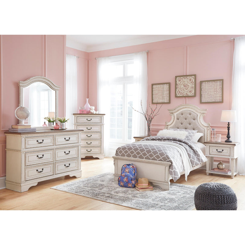  Signature Design by Ashley Realyn B743B76 6 pc Twin Upholstered Panel Bedroom Set IMAGE 1
