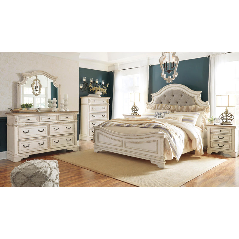  Signature Design by Ashley Realyn B743B89 7 pc King Upholstered Panel Bedroom Set IMAGE 1