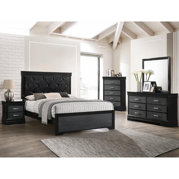  Crown Mark Amalia B6918 7 pc Queen Panel Bedroom Set IMAGE 1