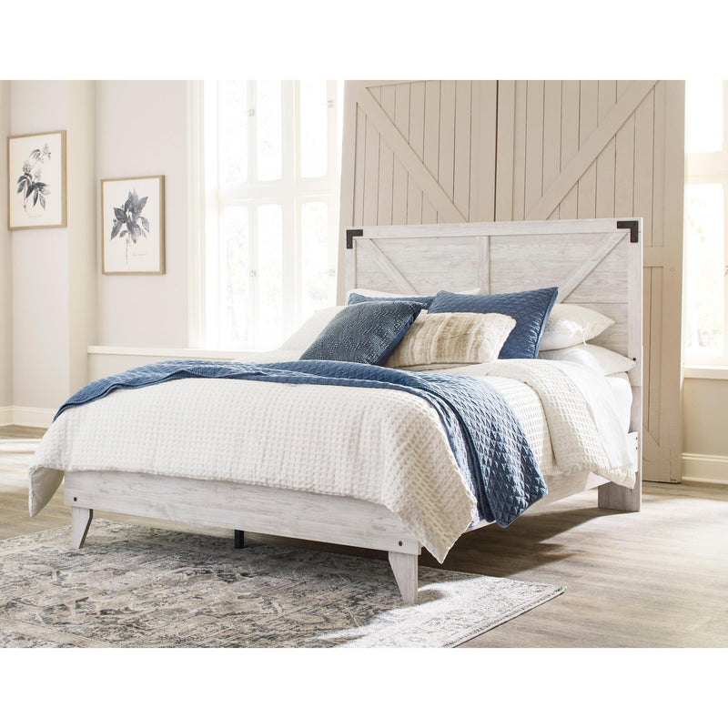  Signature Design by Ashley Shawburn EB4121 4 pc Queen Platform Bedroom Set IMAGE 2