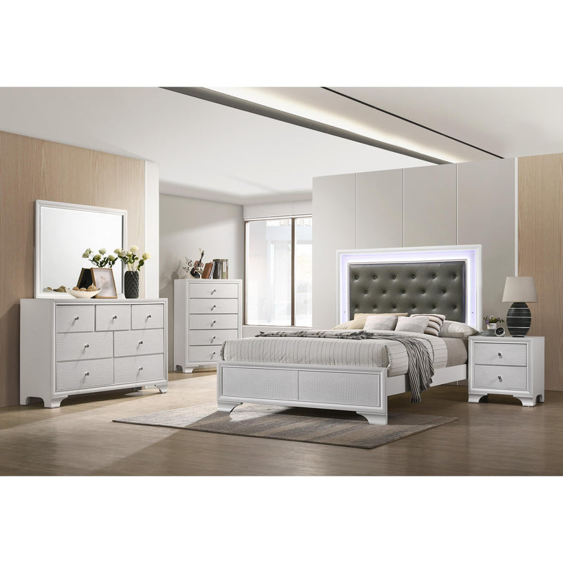  Crown Mark Lyssa B4310 7 pc Twin Panel Bedroom Set IMAGE 1