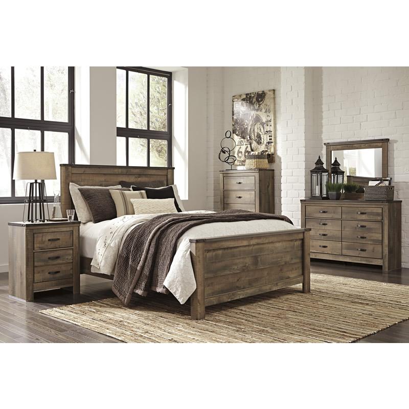  Signature Design by Ashley Trinell B446-54 Queen Panel Footboard IMAGE 2