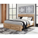  Signature Design by Ashley Hyanna B1050B18 5 pc King Platform Storage Bedroom Set IMAGE 2