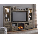  Signature Design by Ashley Trinell W446W2 4 pc Entertainment Center IMAGE 5