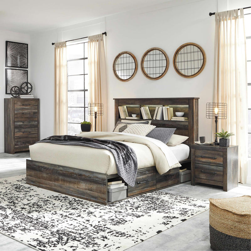  Signature Design by Ashley Drystan B211 6 pc Queen Bookcase Storage Bedroom Set IMAGE 1