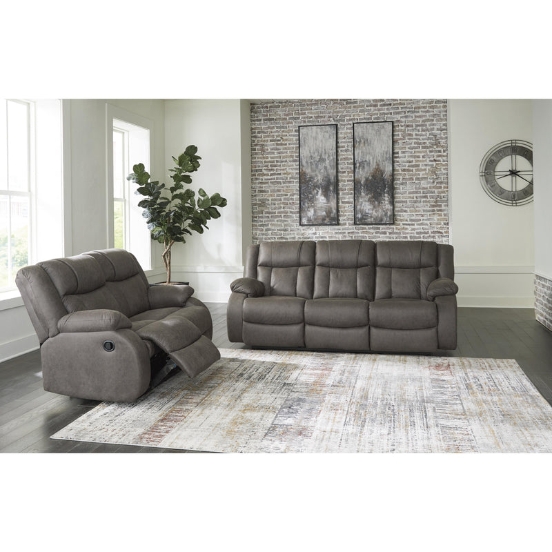  Signature Design by Ashley First Base 68804U1 2 pc Reclining Living Room Set IMAGE 2