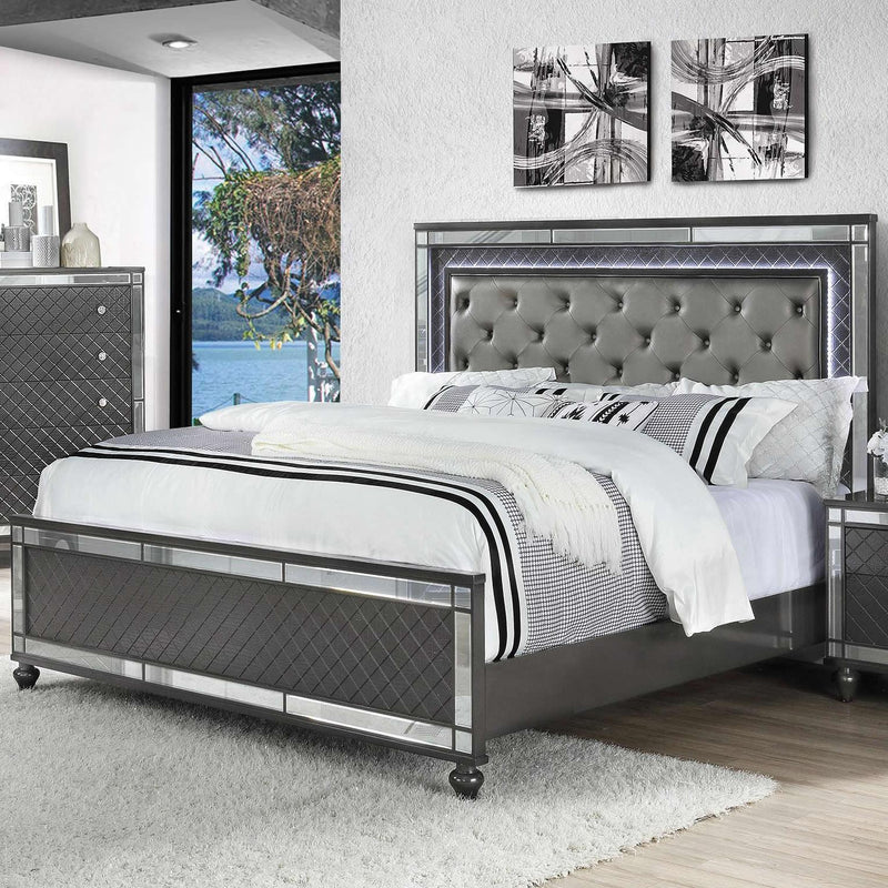  Crown Mark Refino B1670 7 pc Queen Panel Bedroom Set IMAGE 2